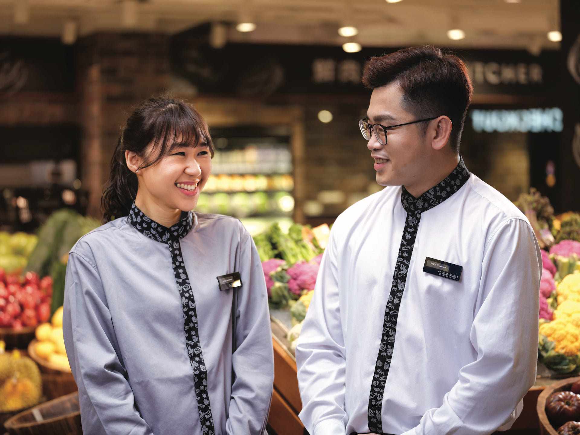 Happy store management trainee